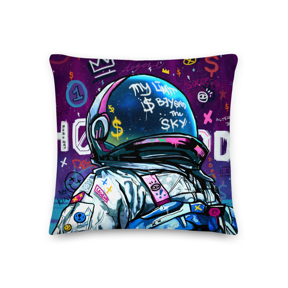 My Limit Is Beyond The Sky Premium Pillow By Rebhorn