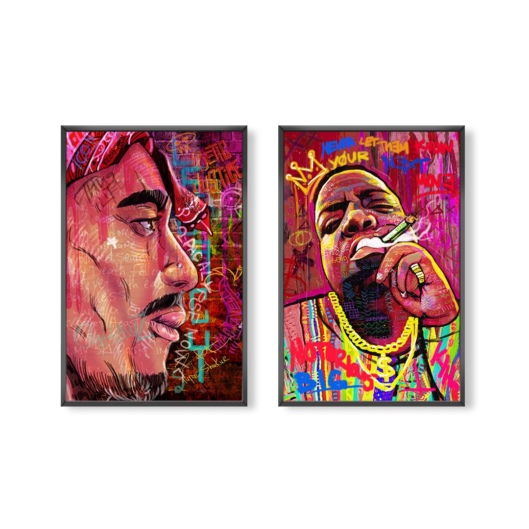 Hip Hop Legends Wall Art Set REBHORN DESIGN