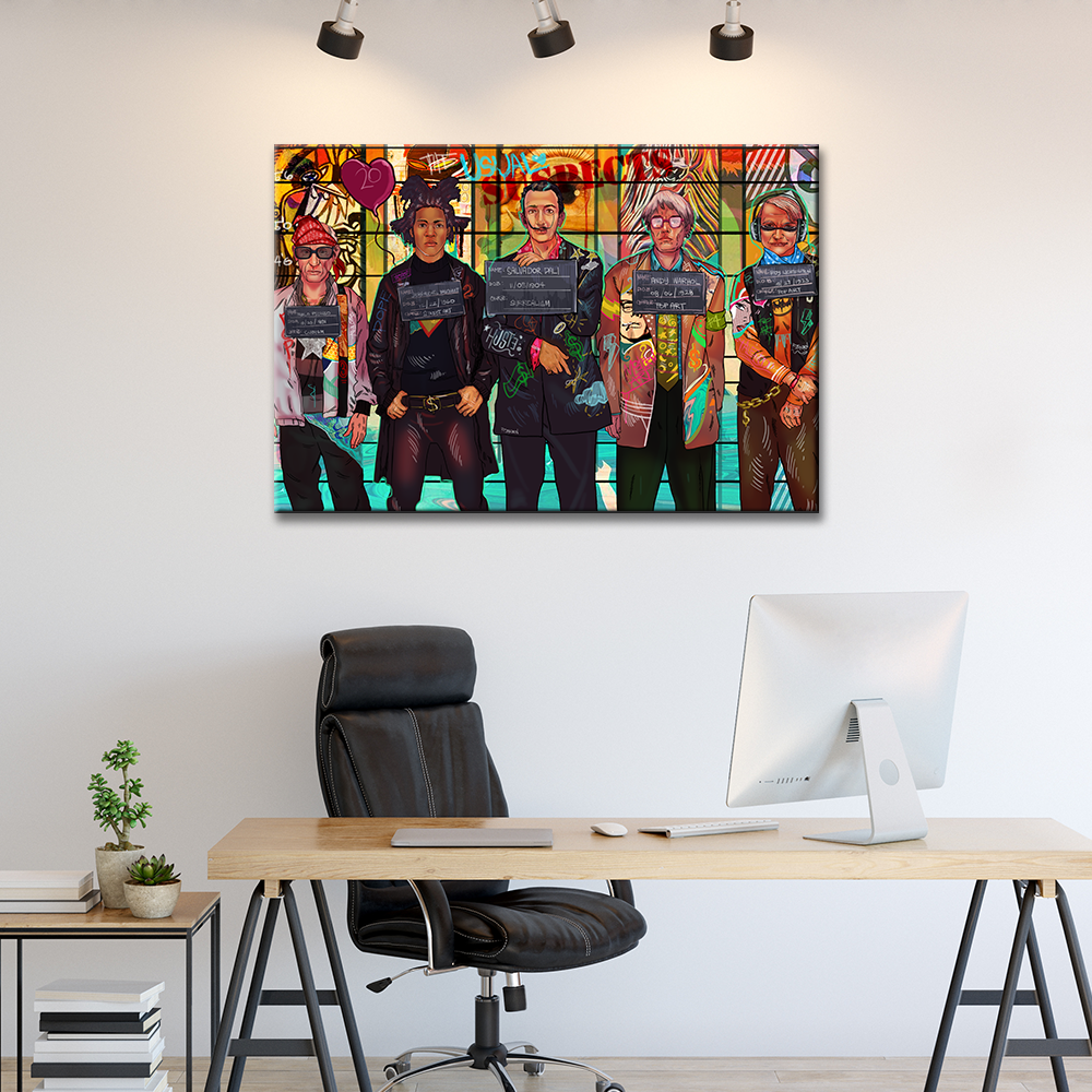 The Usual Suspects Modern Day Canvas Wall Art – REBHORN DESIGN