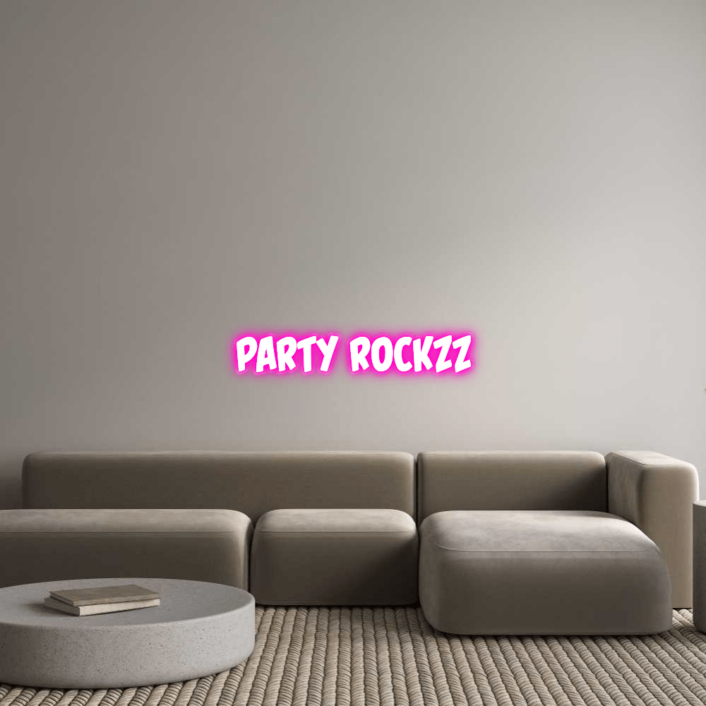 Custom Neon: PARTY ROCKZZ - REBHORN DESIGN