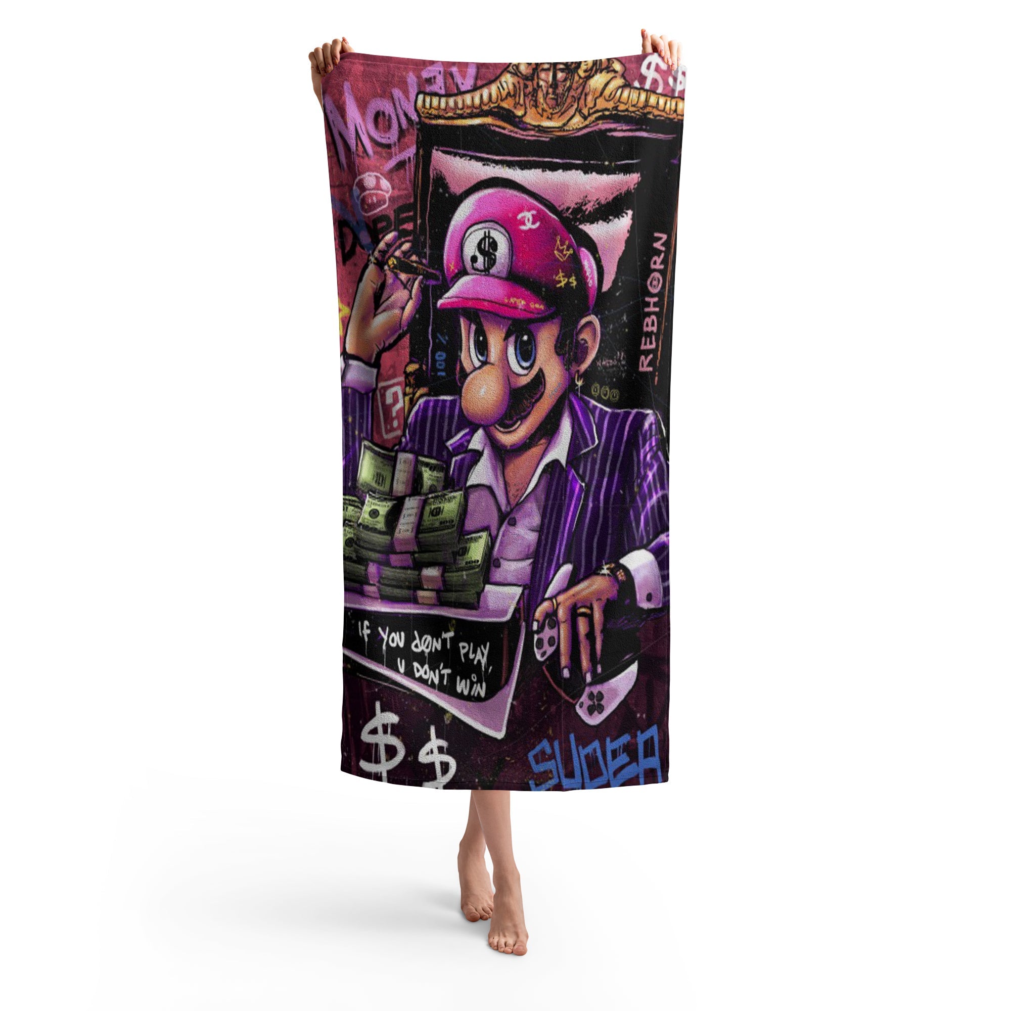 If You Don't Play, You Don't Win Beach Towel - REBHORN DESIGN