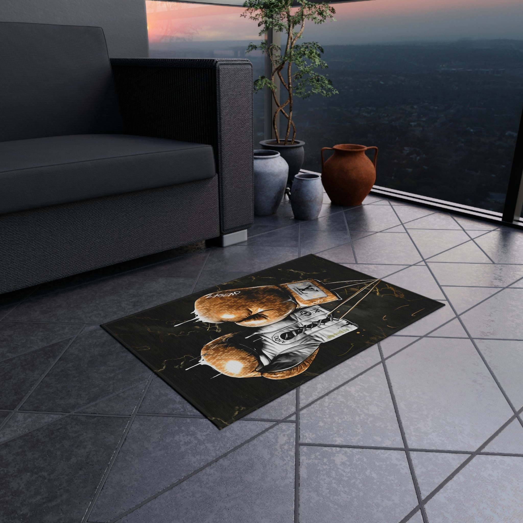 LV Knockout Rug