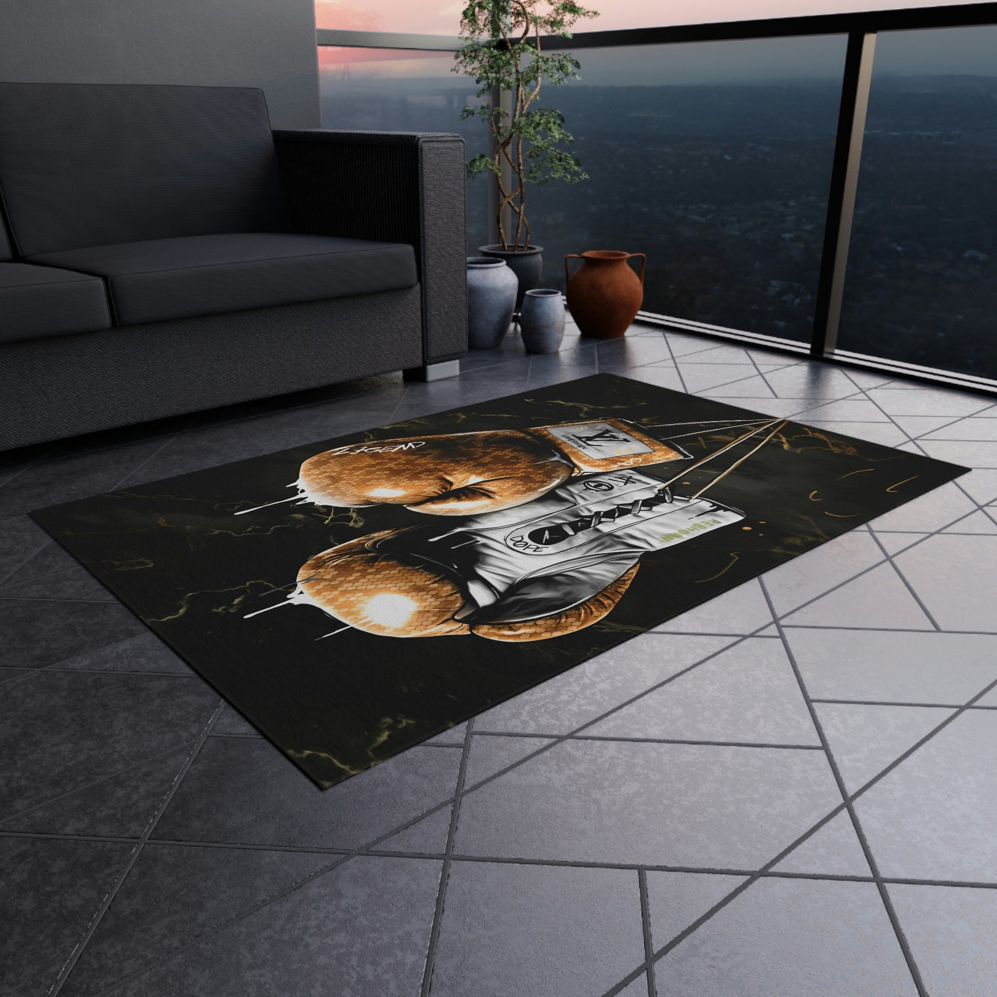 LV Knockout Rug