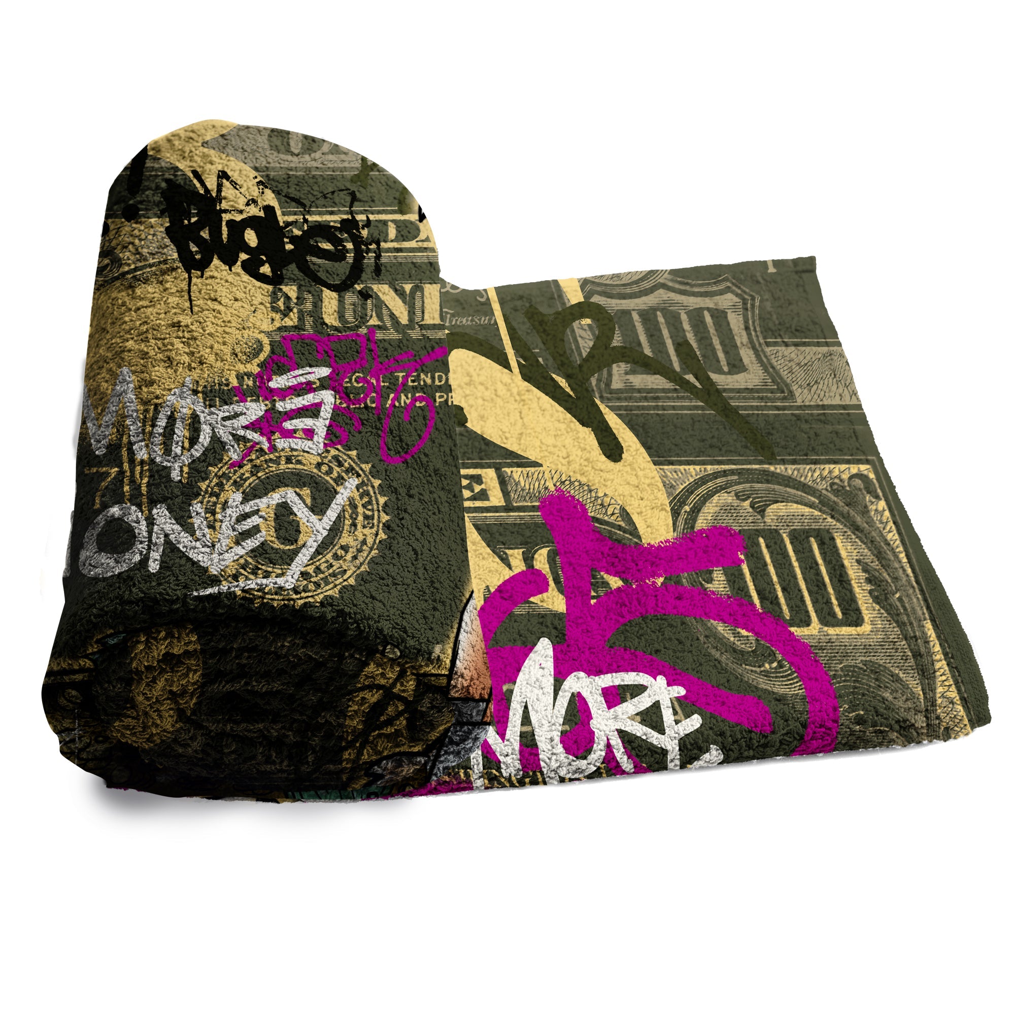 MORE MONEY, MORE LOVE BEACH TOWEL - REBHORN DESIGN