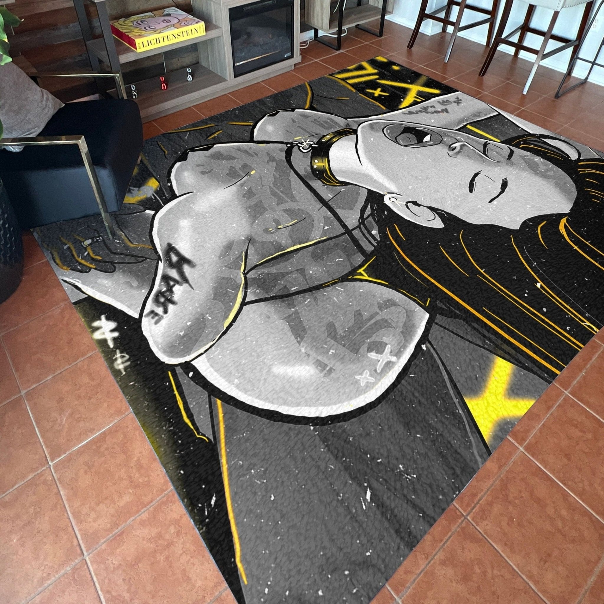Say My Name Monochrome Sensual Rug