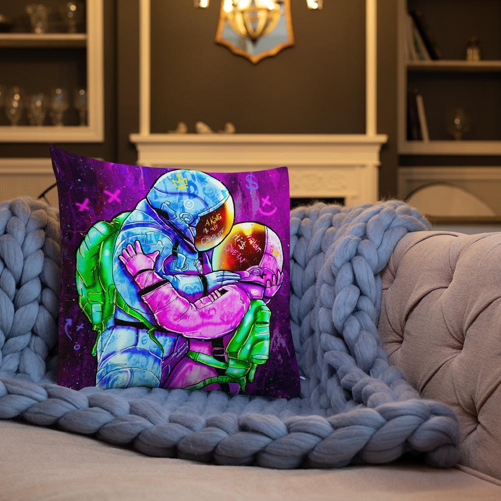 A KING IS NOT COMPLETE WITHOUT HIS QUEEN PREMIUM PILLOW - REBHORN DESIGN