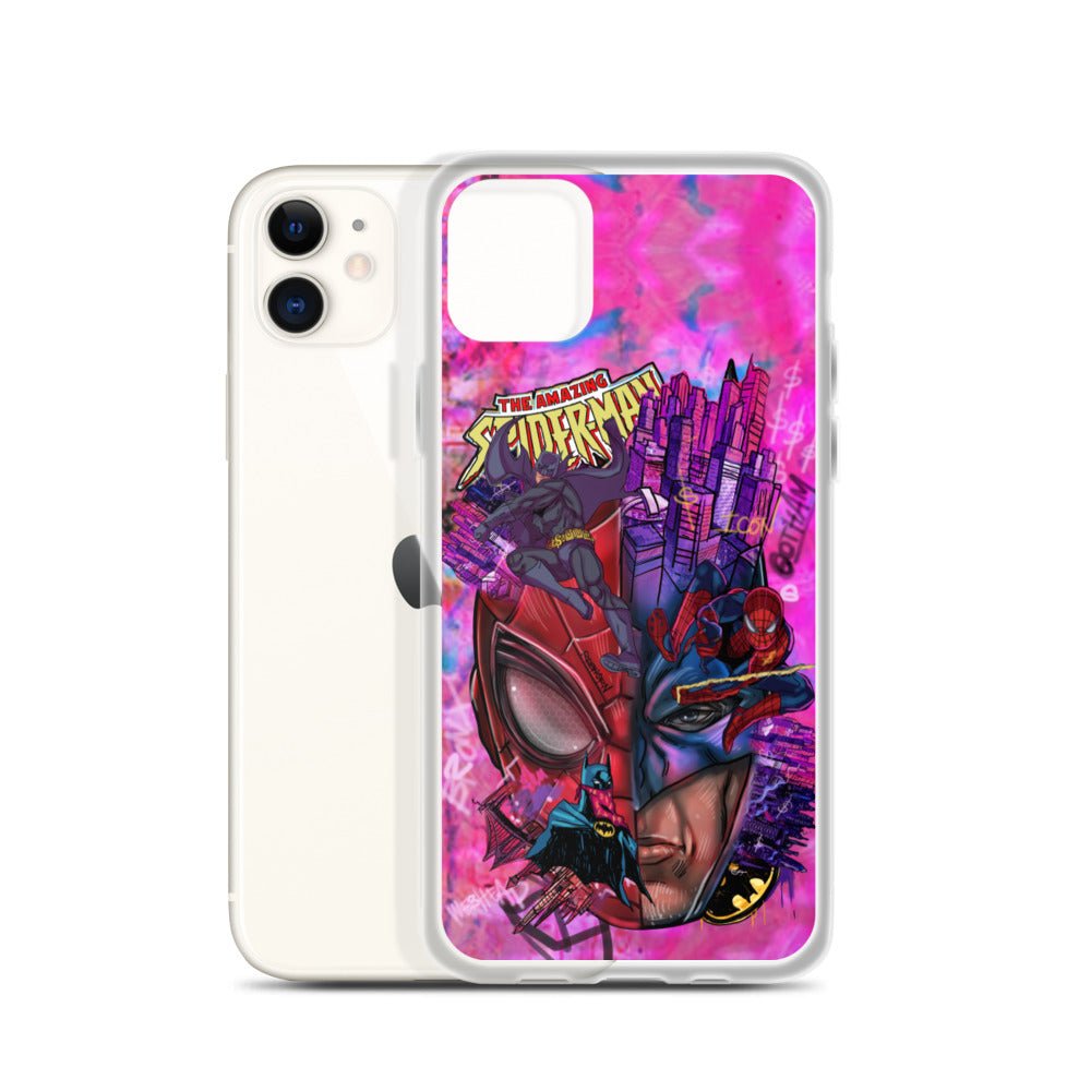 A LEGENDARY ALTER-EGO (BATMAN-SPIDERMAN) IPHONE CASE - REBHORN DESIGN