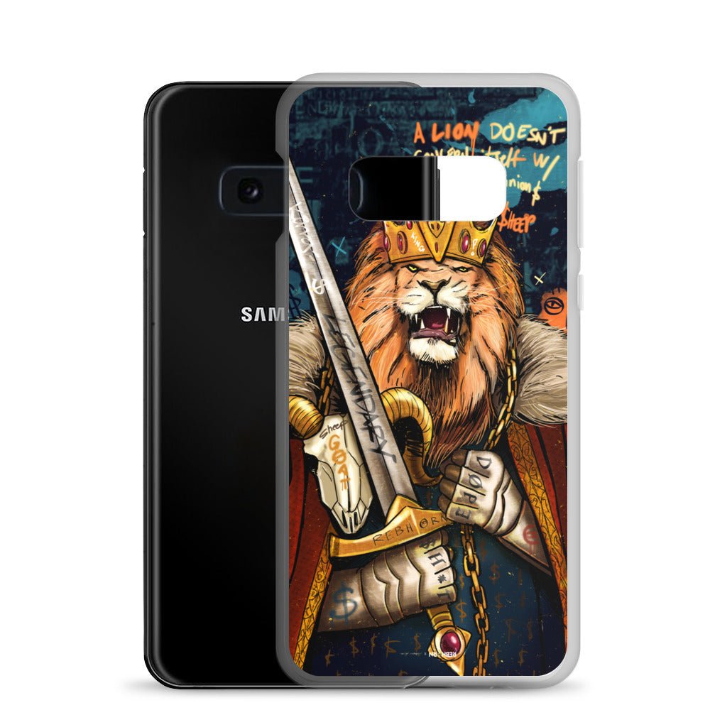 A Lion Doesn't Concern Itself with the Opinions of Sheep Samsung Case - REBHORN DESIGN