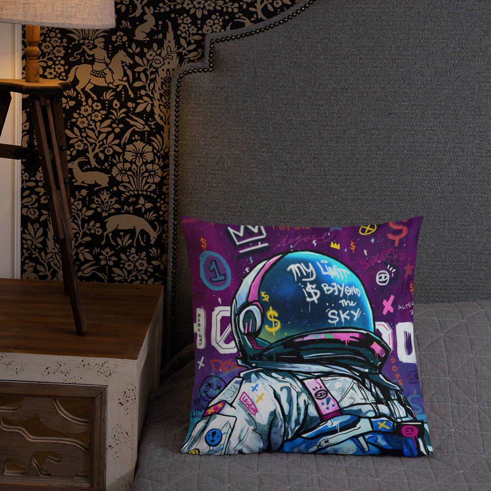 My Limit Is Beyond The Sky Premium Pillow By Rebhorn