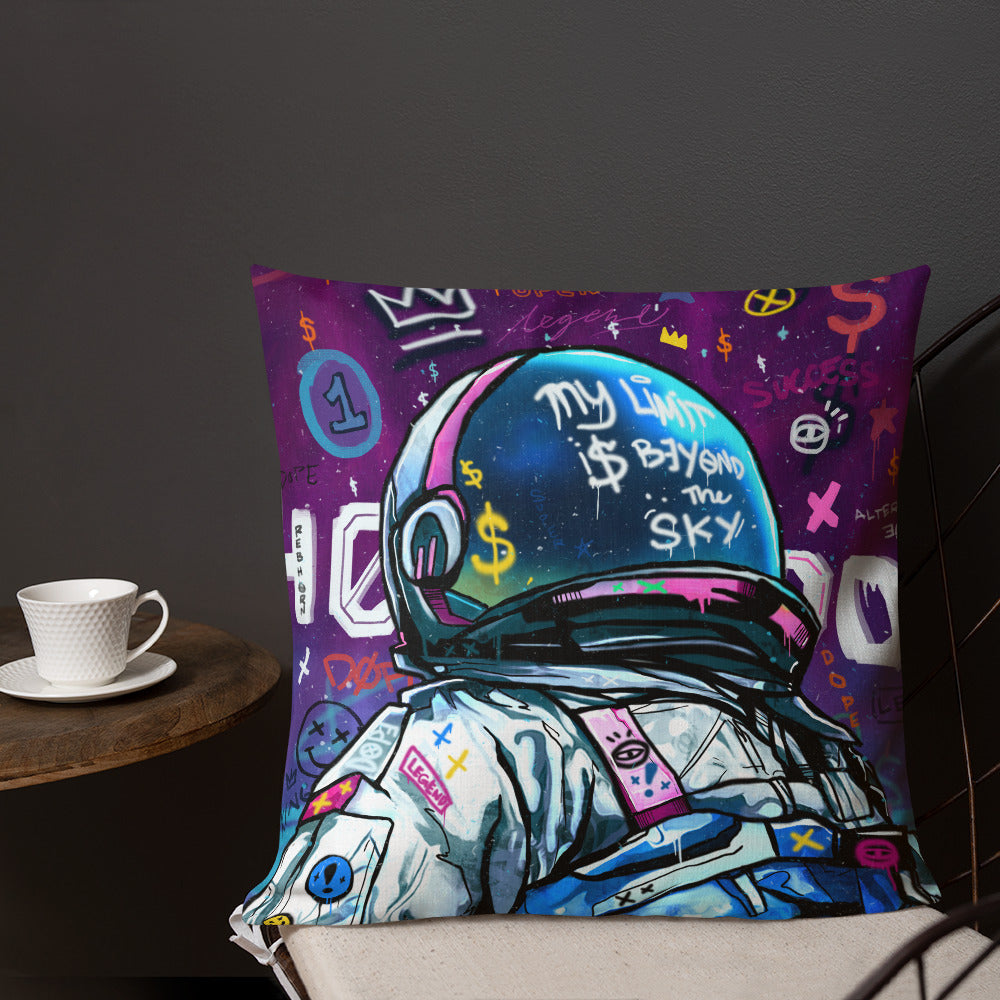 My Limit Is Beyond The Sky Premium Pillow By Rebhorn