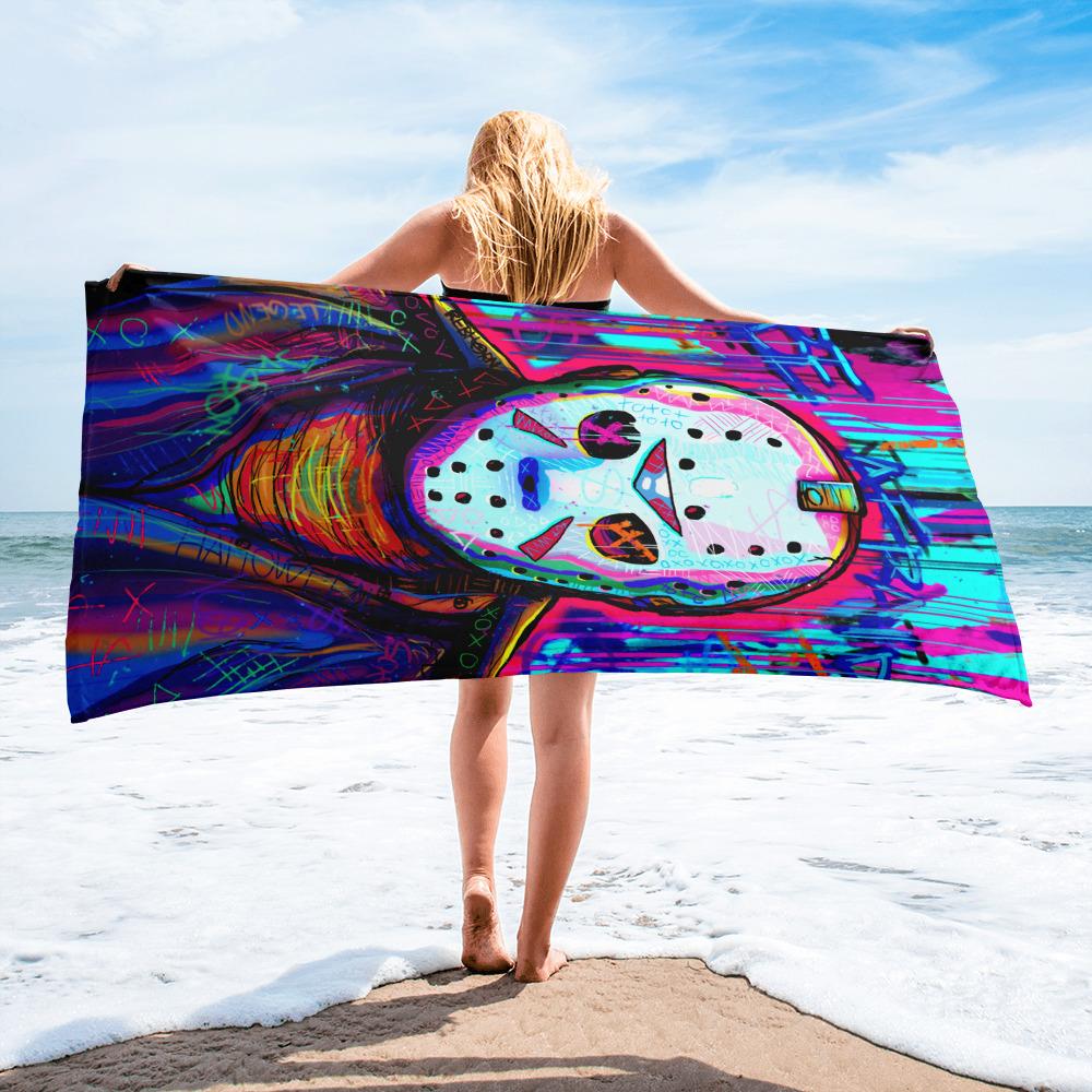 BE AFRAID - BEACH TOWEL - REBHORN DESIGN