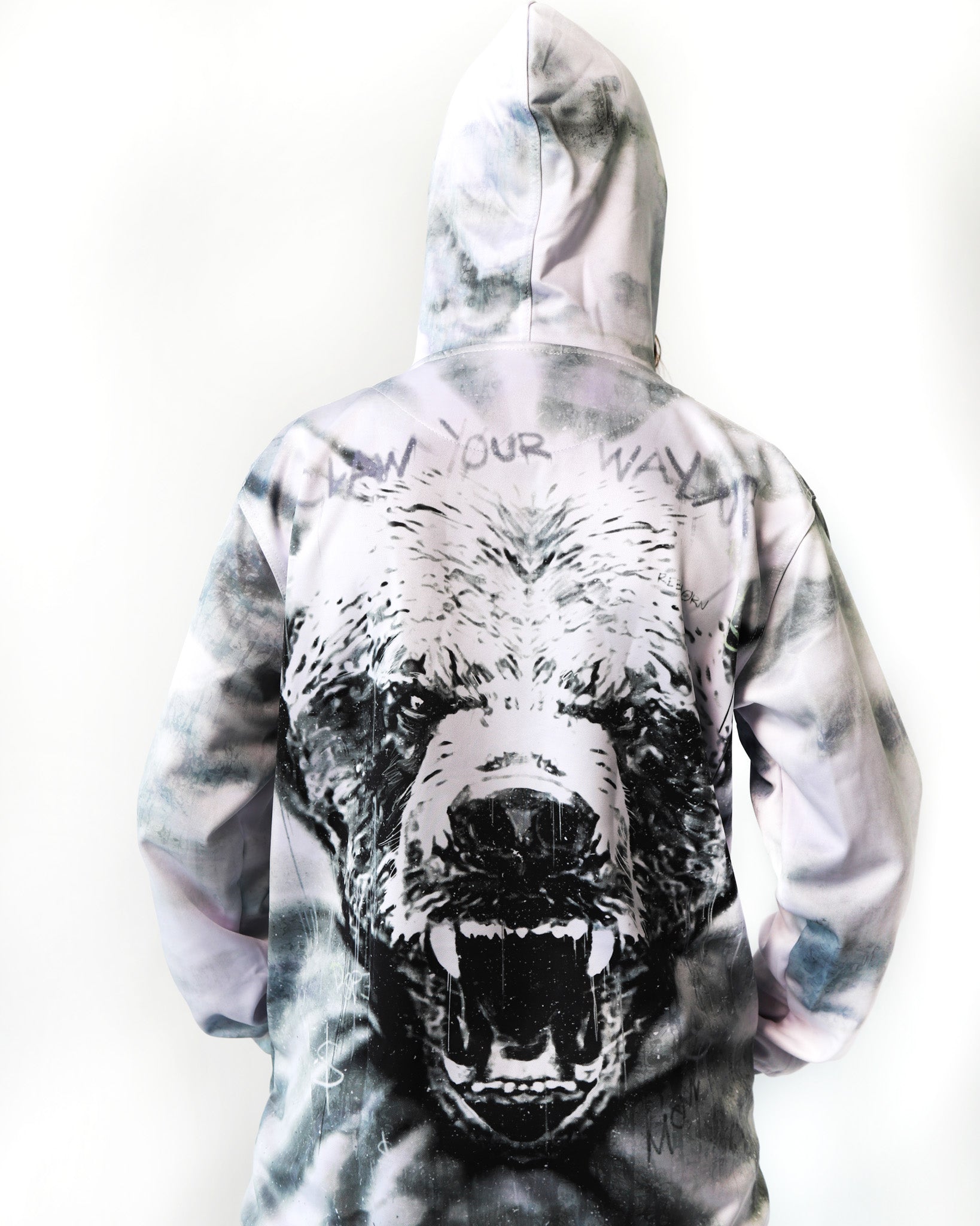 Claw Your Way Up Tie-Dye Pull-Over Hoodies - REBHORN DESIGN