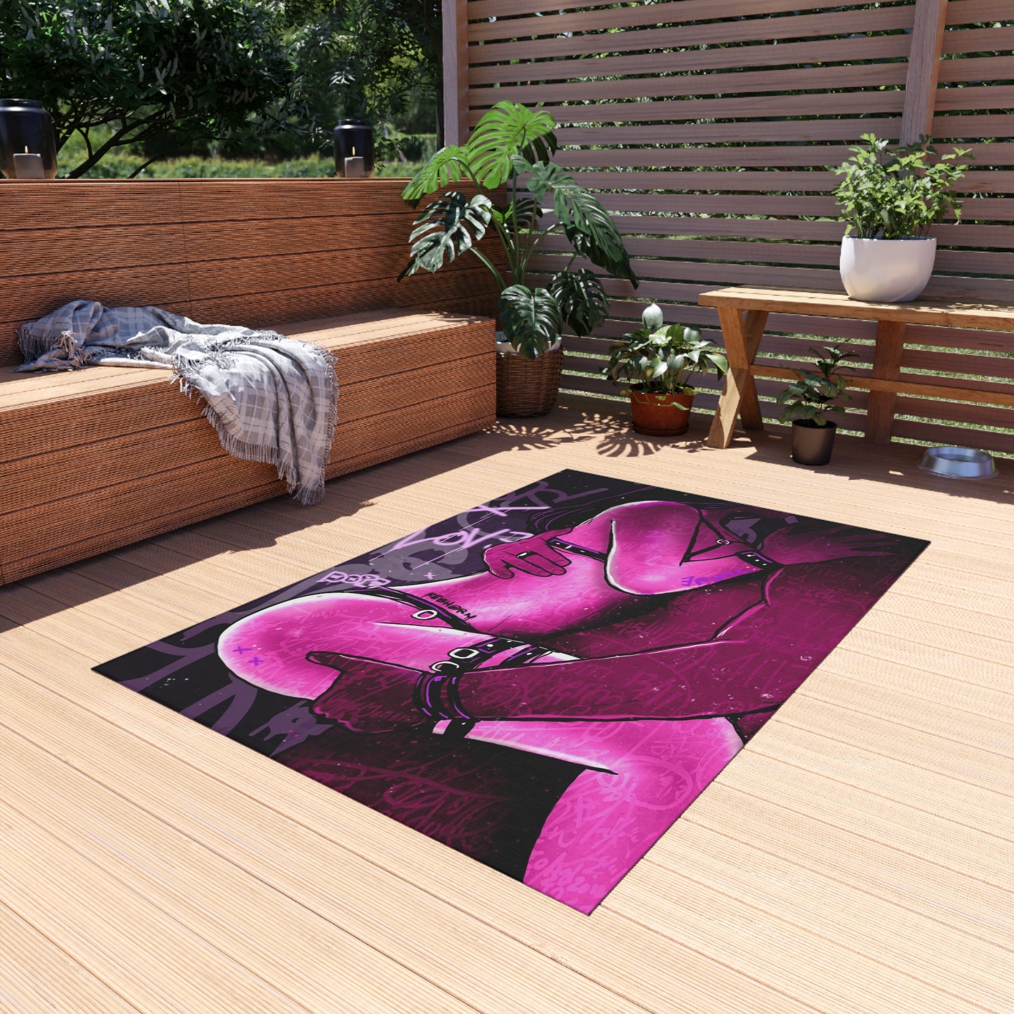 Come To Daddy Sensual Pink Rug - REBHORN DESIGN