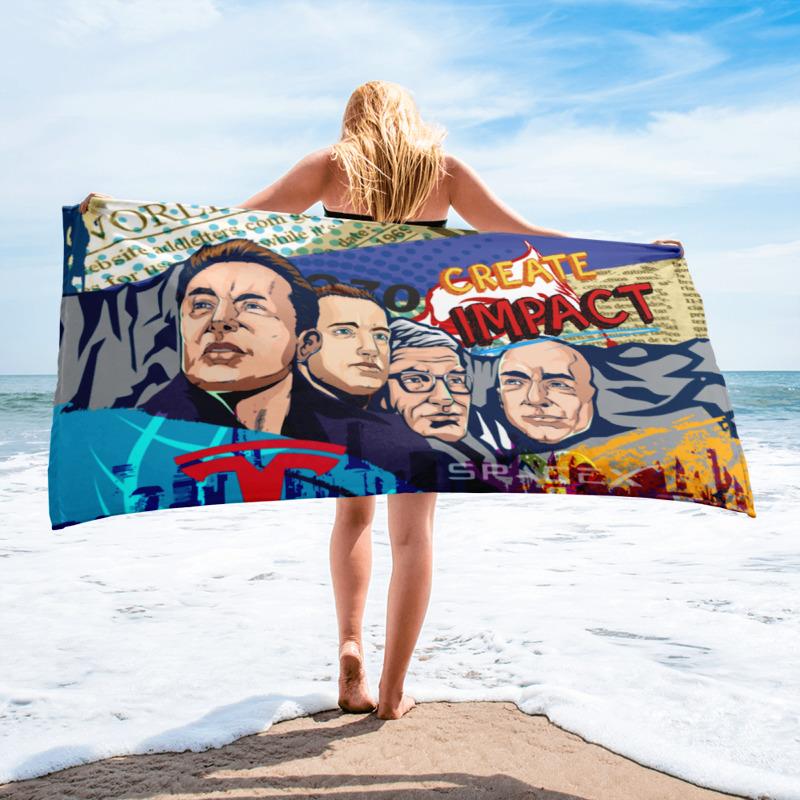 CREATE IMPACT BEACH TOWEL - REBHORN DESIGN