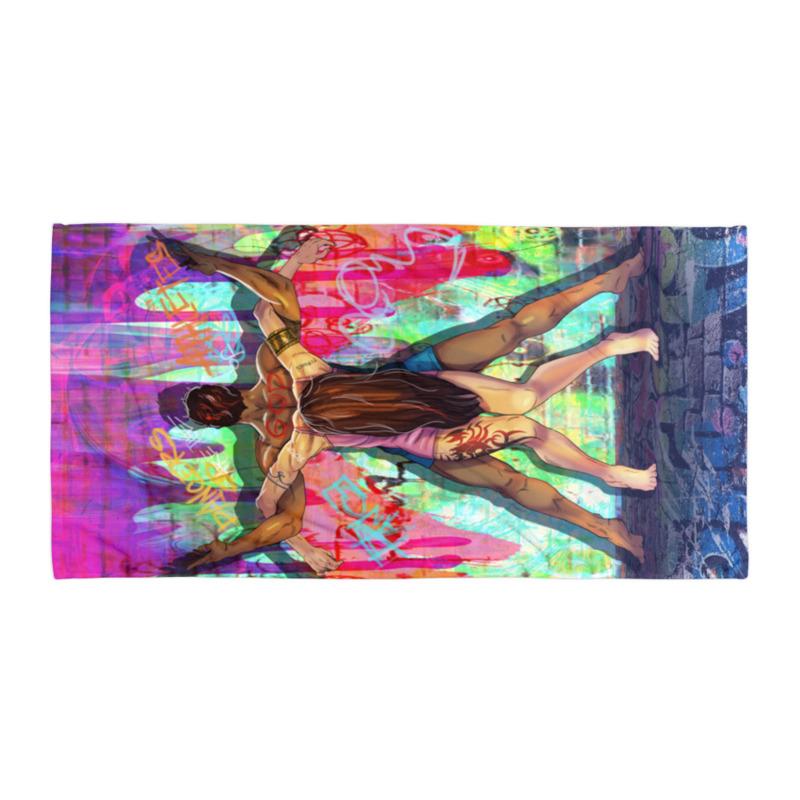 DANCERS ARE THE ATHLETES OF GOD BEACH TOWEL - REBHORN DESIGN