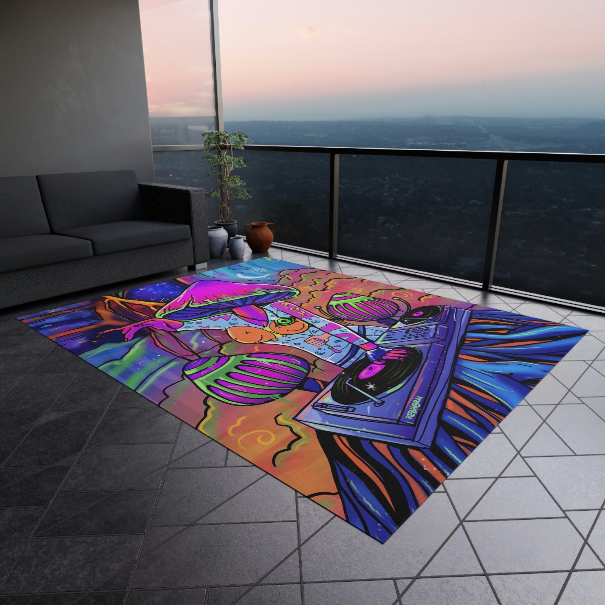 DJ Mushroom Rug - REBHORN DESIGN