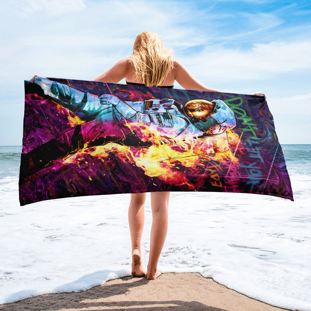 DONT LET YOUR DREAMS FADE AWAY BEACH TOWEL - REBHORN DESIGN