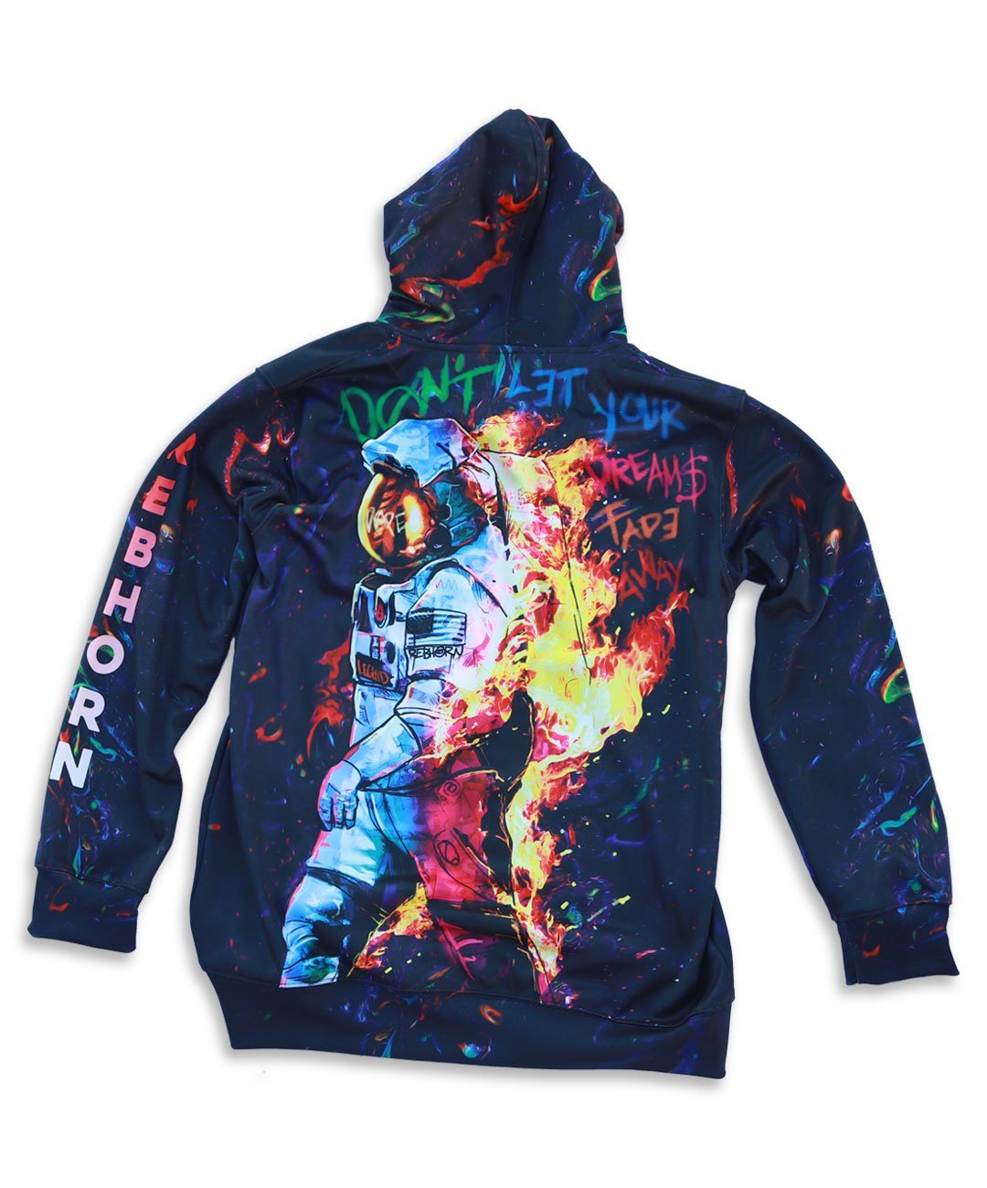 Don't Let Your Dreams Fade Away Unisex Tie-Dye Pull-Over Hoodies - REBHORN DESIGN