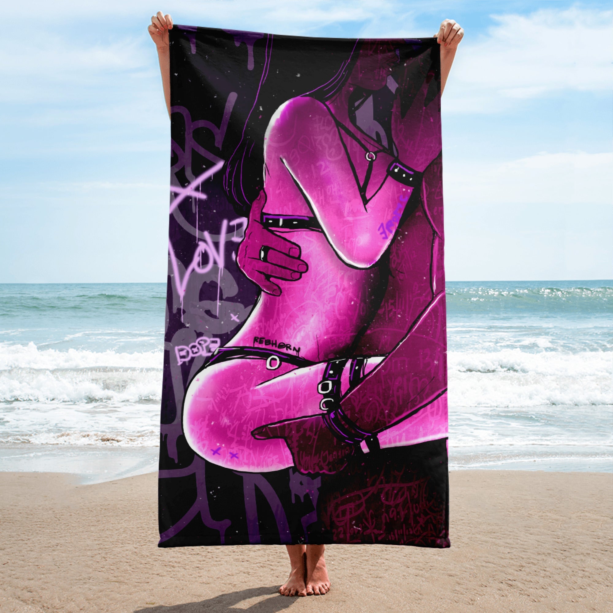 Erotica Come to Daddy Beach Towel - REBHORN DESIGN