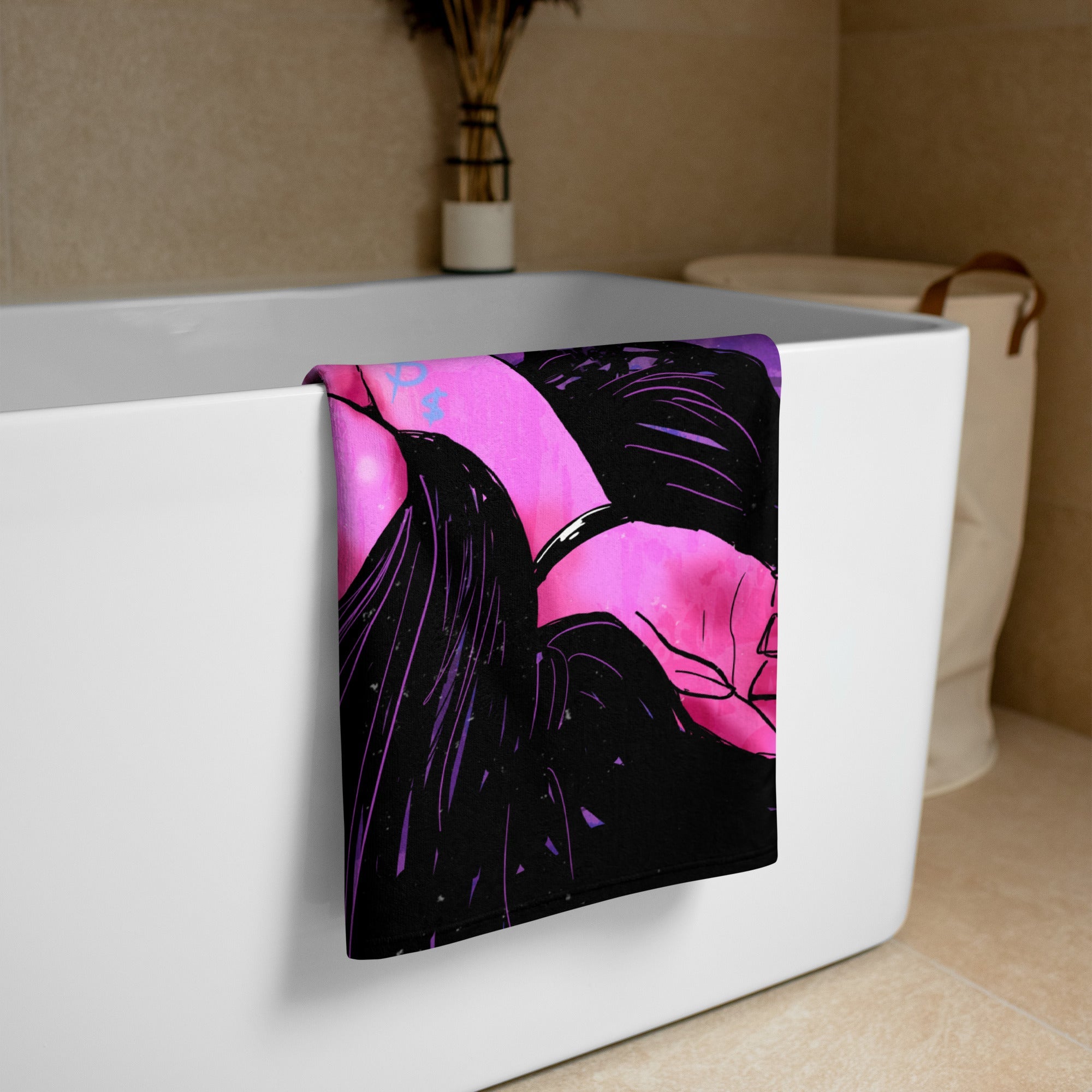 Erotica Come to My World 2.0 Beach Towel - REBHORN DESIGN