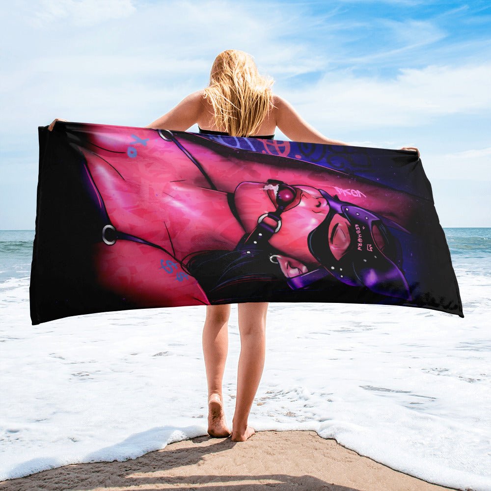 Erotica - Gag Me Beach Towel - REBHORN DESIGN