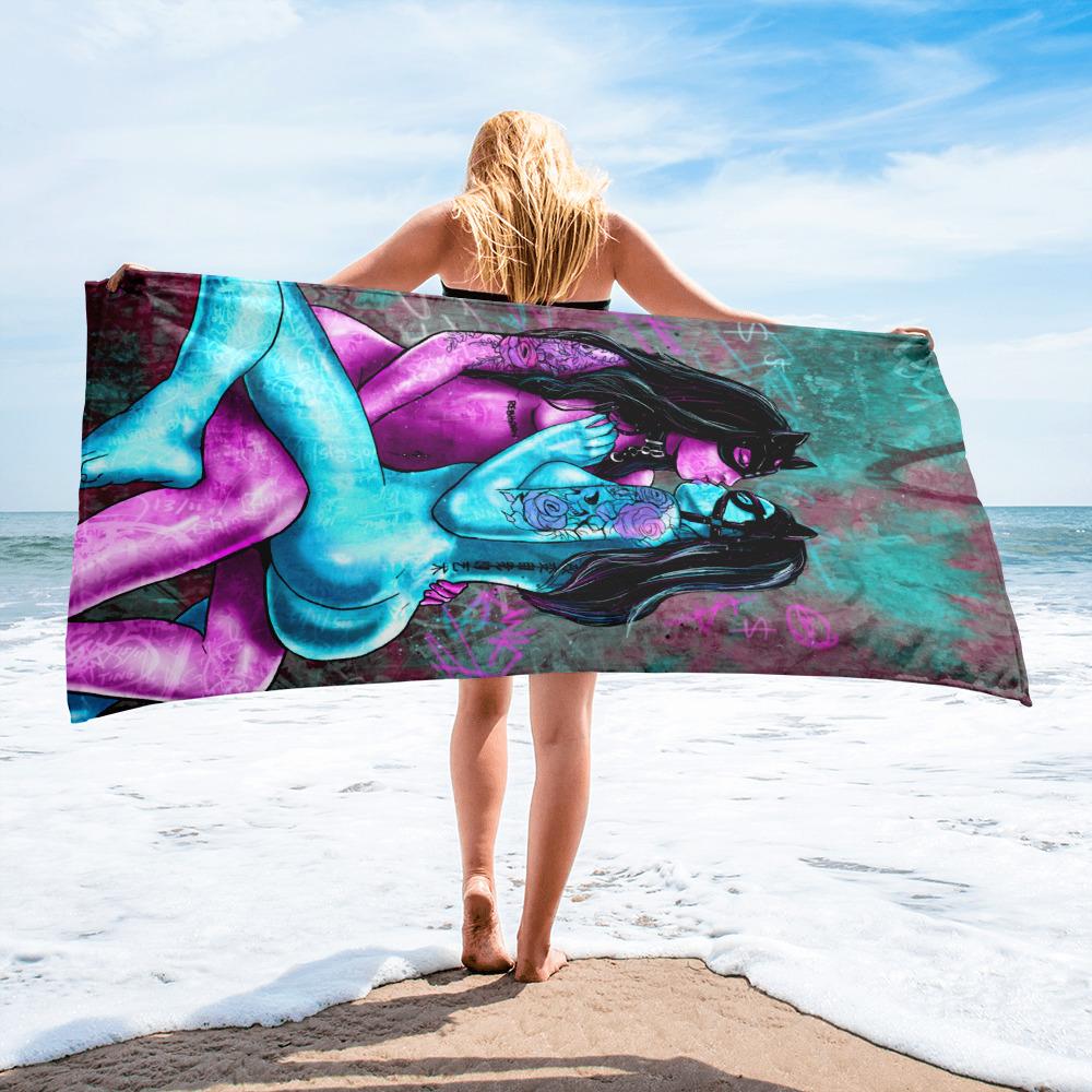 EROTICA - KINKY BEACH TOWEL - REBHORN DESIGN