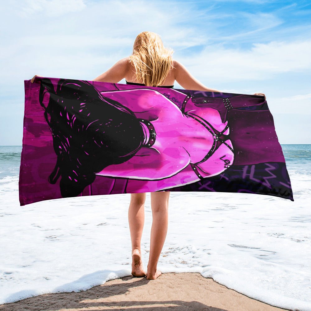 Erotica Plowed Beach Towel - REBHORN DESIGN