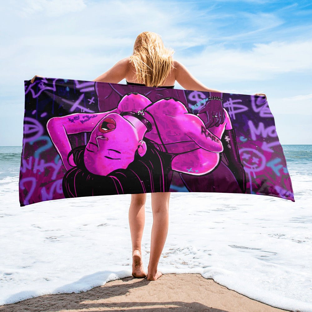 Erotica - Say My Name Beach Towel - REBHORN DESIGN
