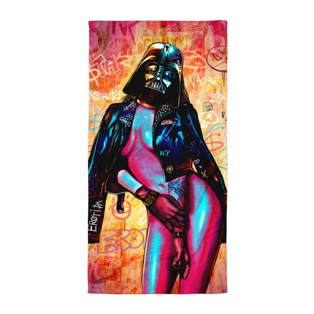 EROTICA - SEXY VADER BEACH TOWEL - REBHORN DESIGN