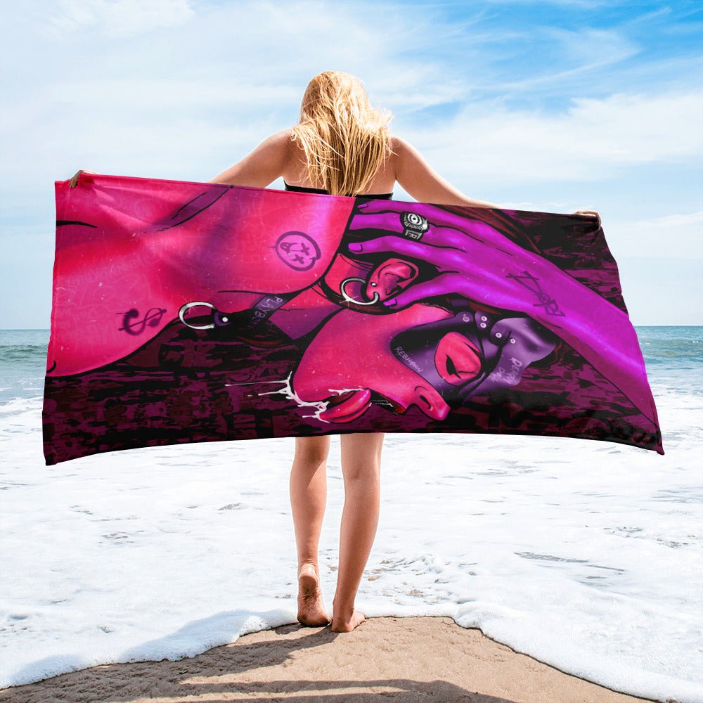 EROTICA - THIRSTY BEACH TOWEL - REBHORN DESIGN