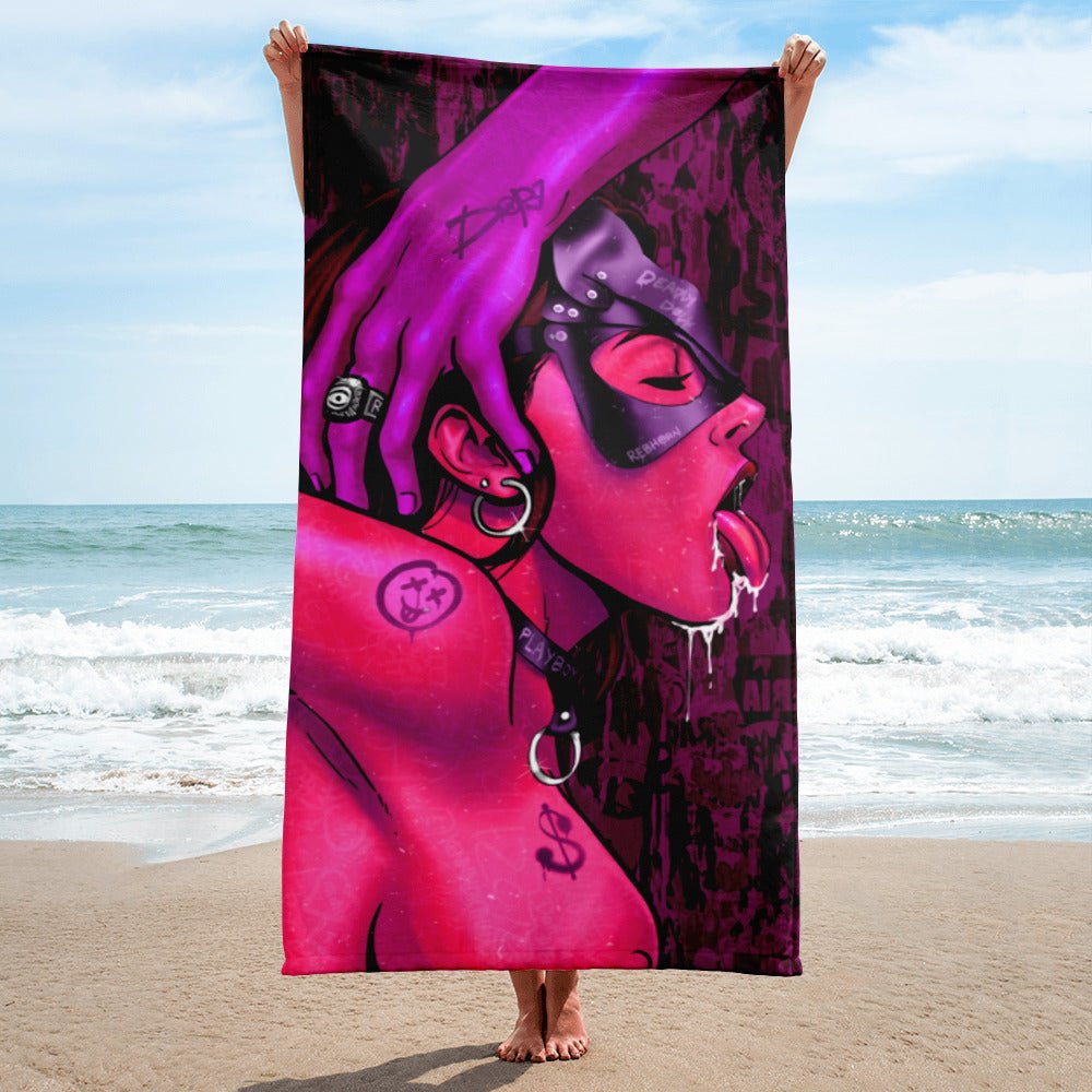 EROTICA - THIRSTY BEACH TOWEL - REBHORN DESIGN