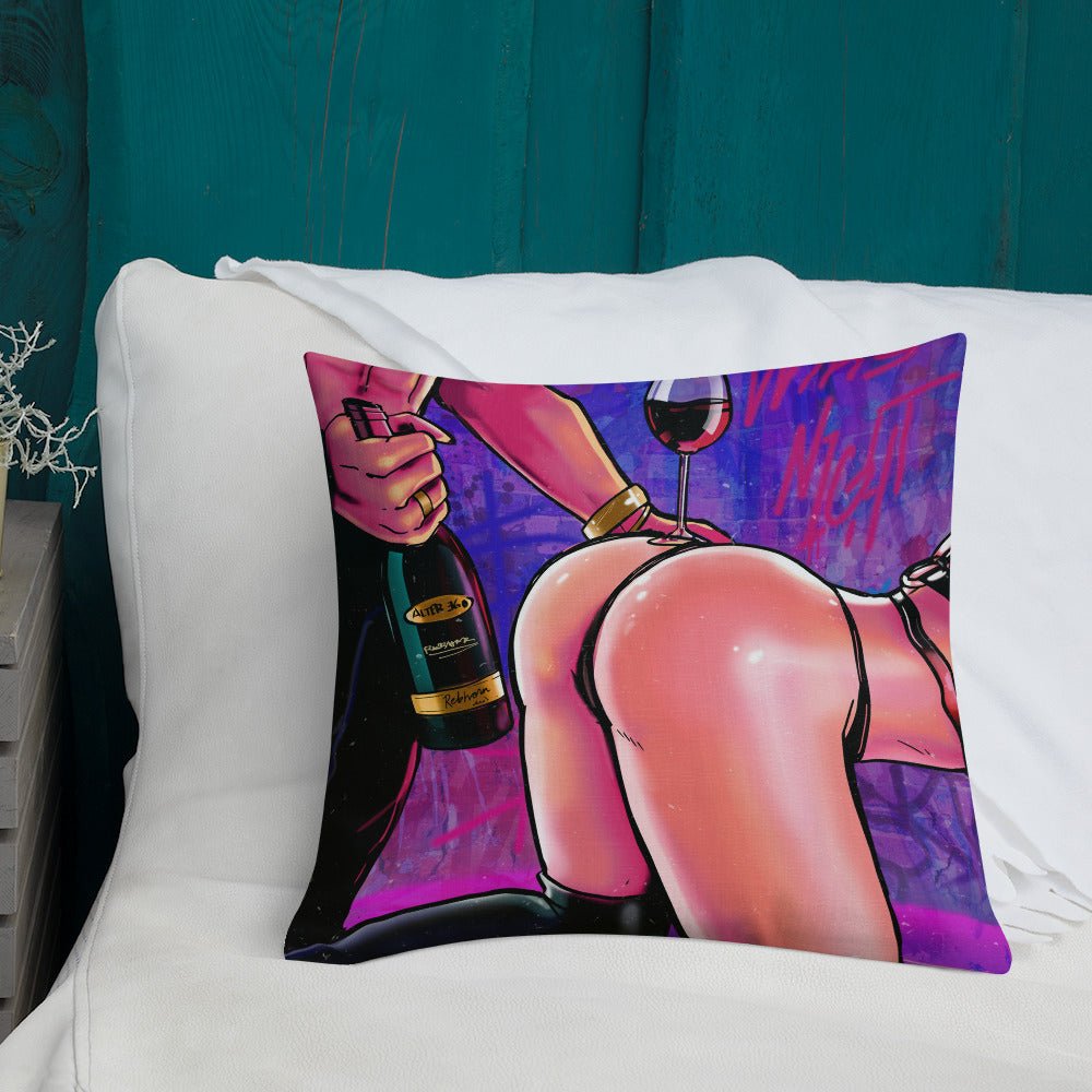 EROTICA- WINE NIGHT PREMIUM PILLOW - REBHORN DESIGN