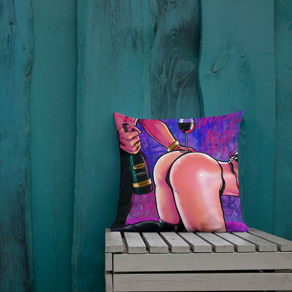 EROTICA- WINE NIGHT PREMIUM PILLOW - REBHORN DESIGN