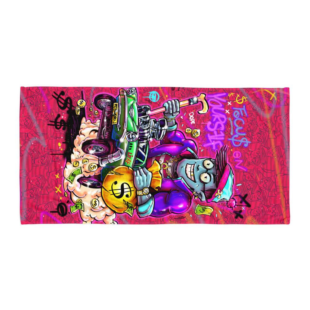 FOCUS ON YOURSELF BEACH TOWEL - REBHORN DESIGN