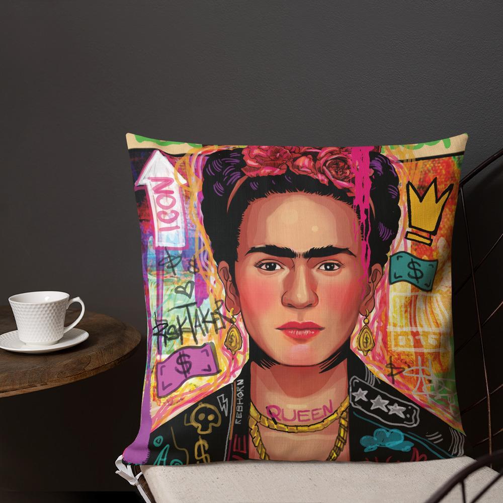 FRIDA POP ART PREMIUM PILLOW - REBHORN DESIGN