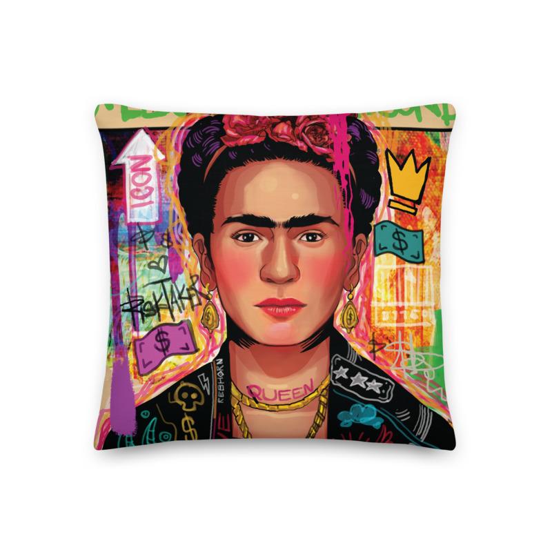 FRIDA POP ART PREMIUM PILLOW - REBHORN DESIGN