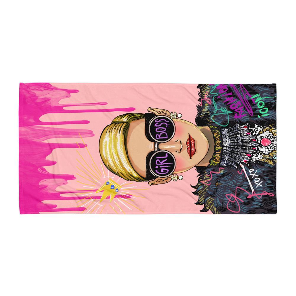 GIRL BOSS BEACH TOWEL - REBHORN DESIGN