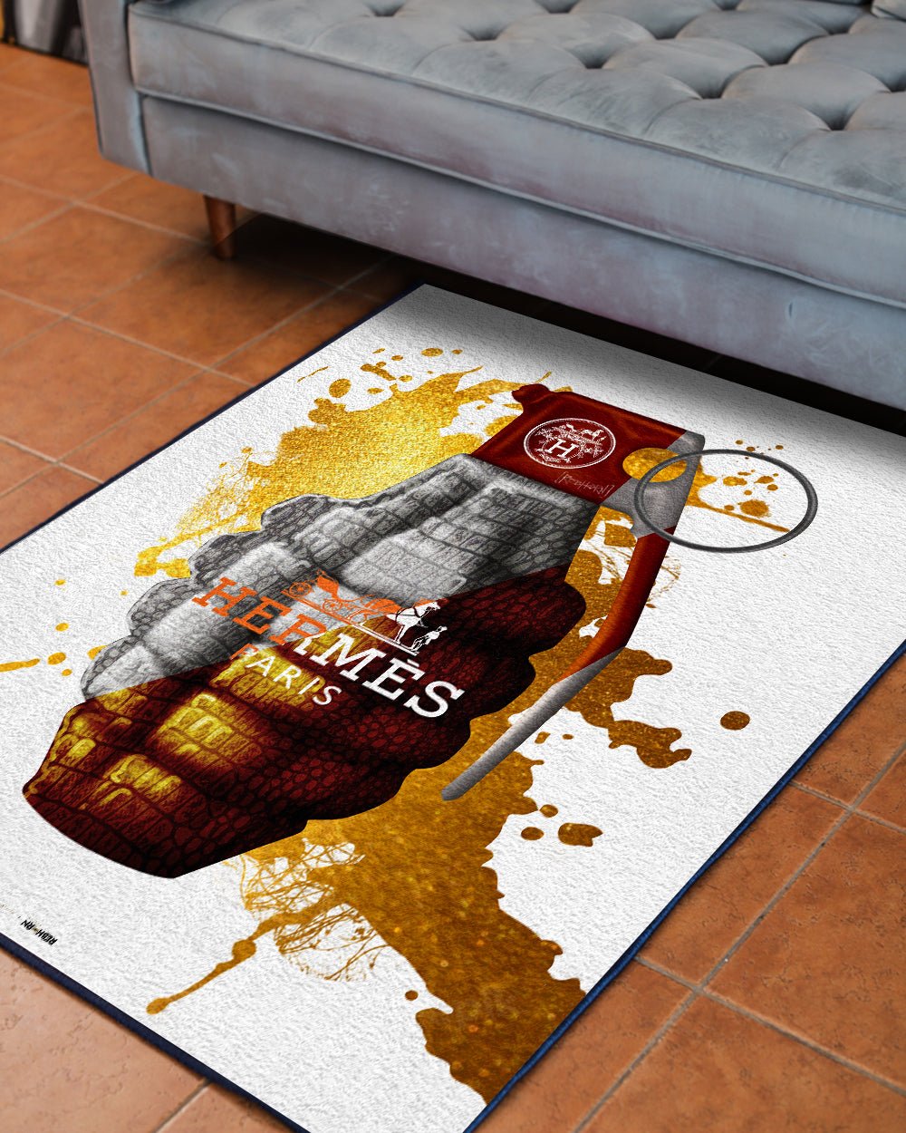 Luxury Grenade LV Design Rug – REBHORN DESIGN