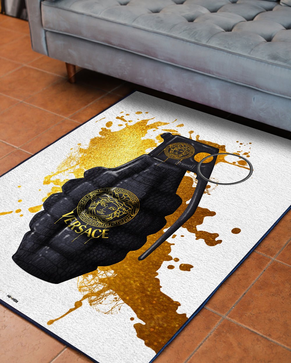 Luxury Grenade Versace Design Rug – REBHORN DESIGN