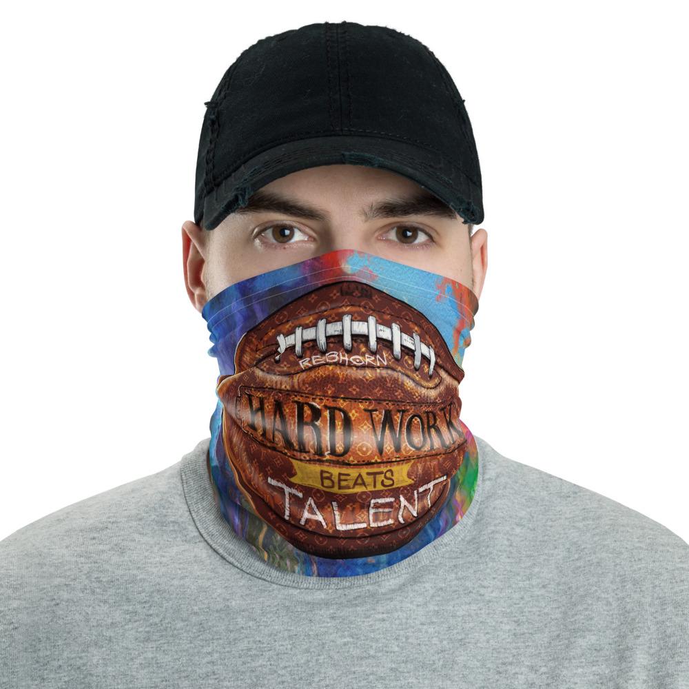 Hard Work Beats Talent Neck Gaiter - REBHORN DESIGN