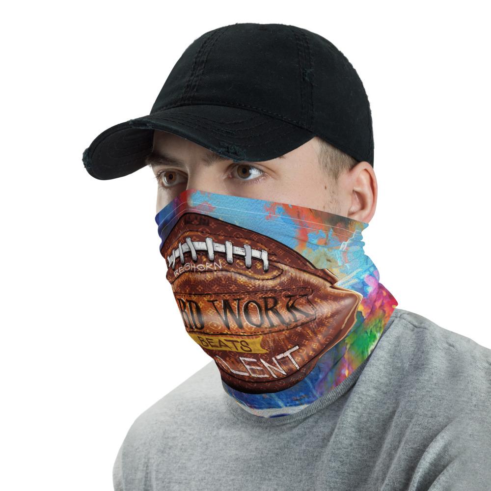 Hard Work Beats Talent Neck Gaiter - REBHORN DESIGN