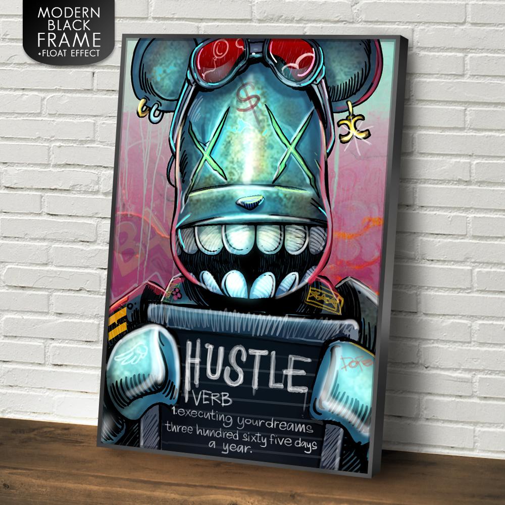 HUSTLE DEFINITION W/ BEAR BRICK - REBHORN DESIGN