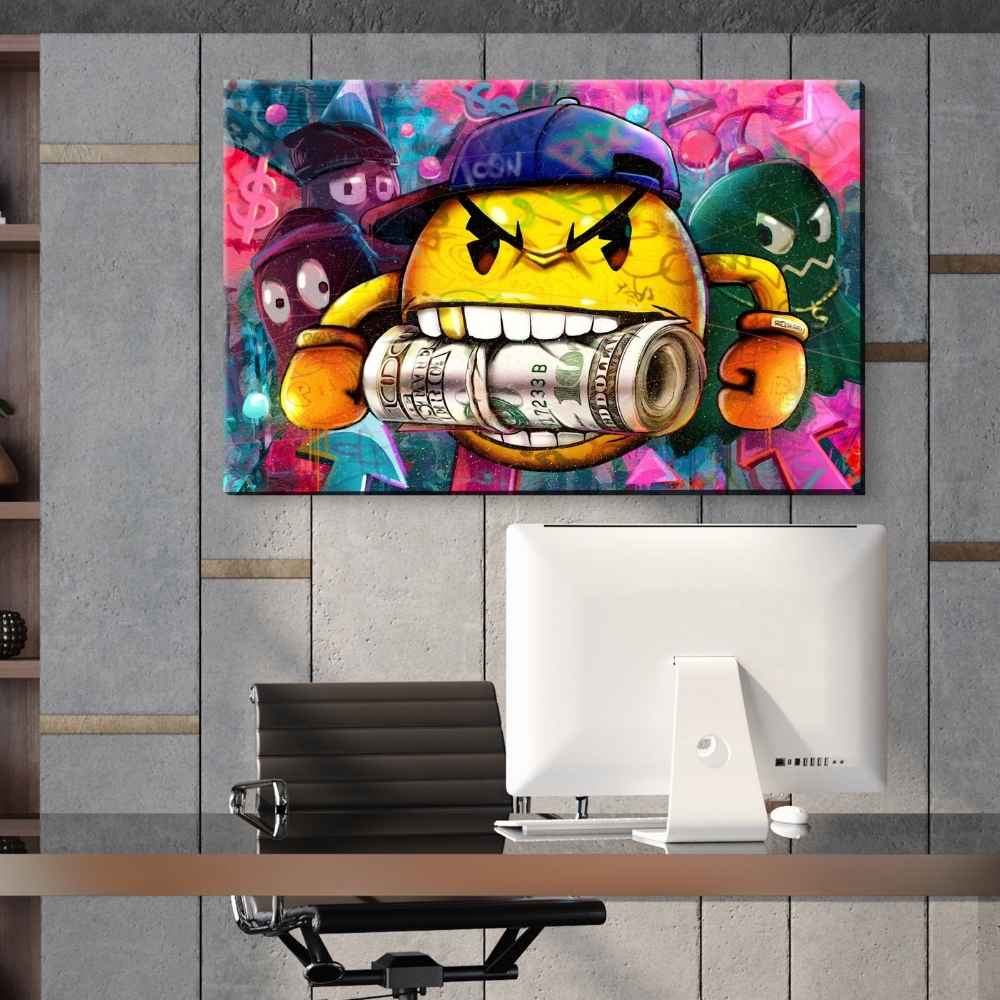 HUSTLE LIKE PAC-MAN - REBHORN DESIGN