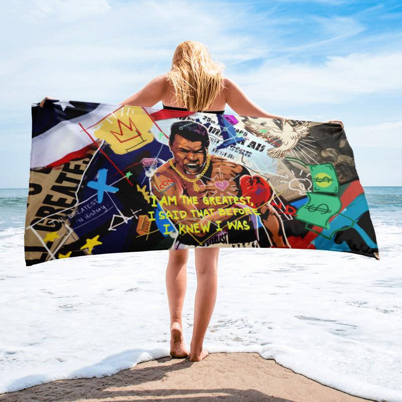 I AM THE GREATEST - BEACH TOWEL - REBHORN DESIGN