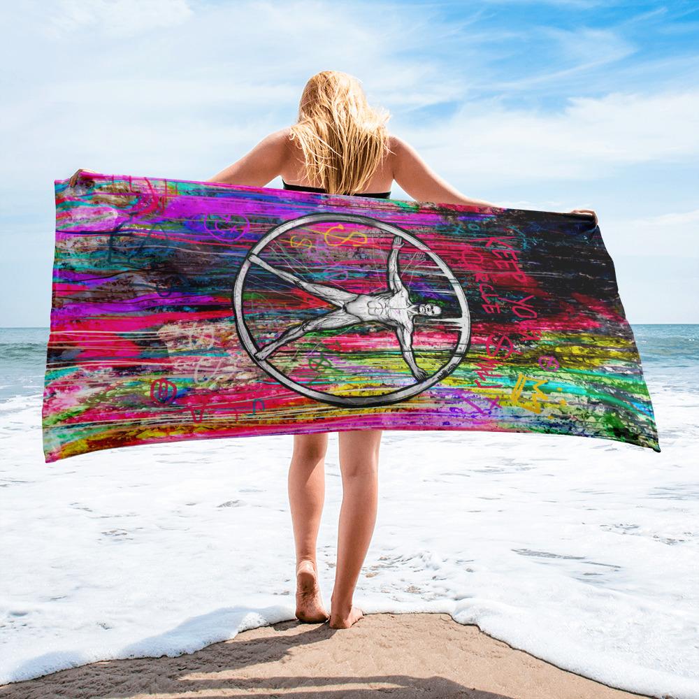 KEEP YOUR CIRCLE SMALL - BEACH TOWEL - REBHORN DESIGN