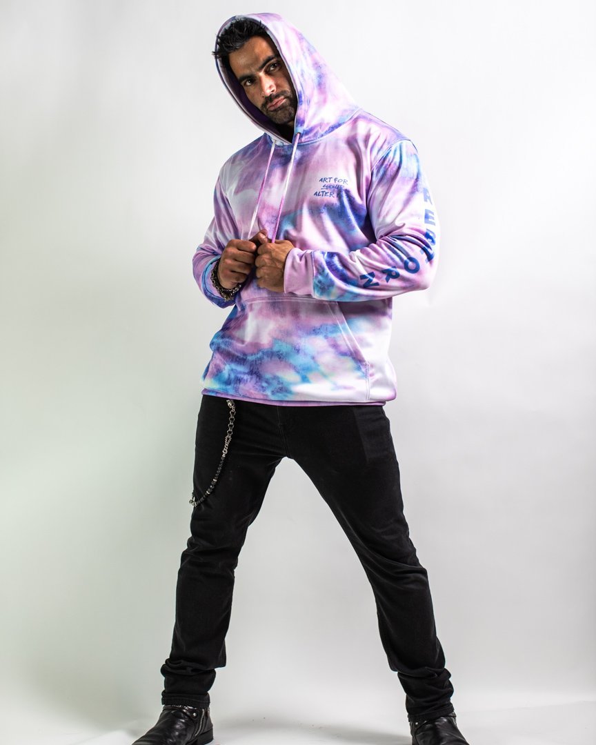 Lead The Pack Tie-Dye Pull-Over Hoodies - REBHORN DESIGN