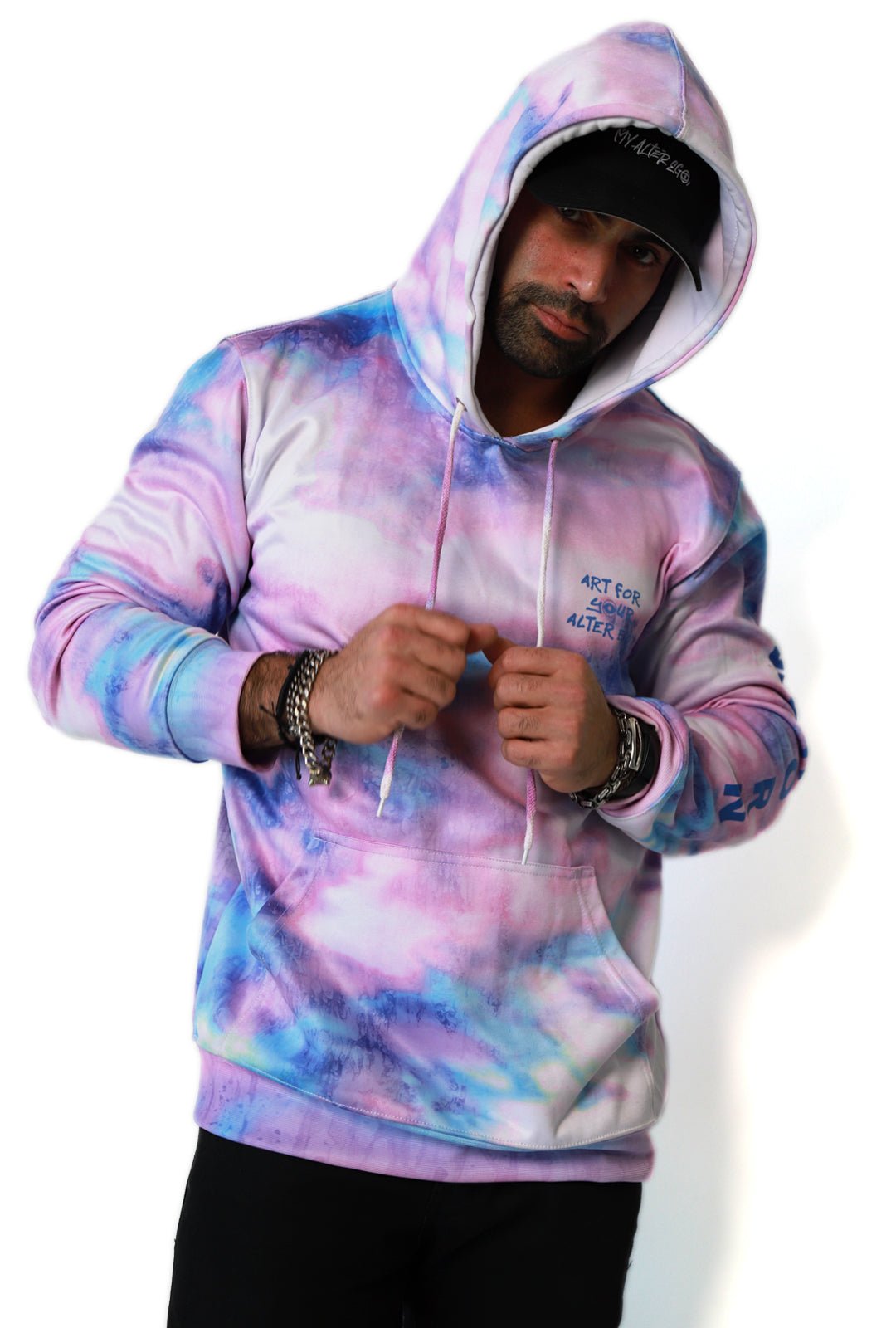 Lead The Pack Tie-Dye Pull-Over Hoodies - REBHORN DESIGN