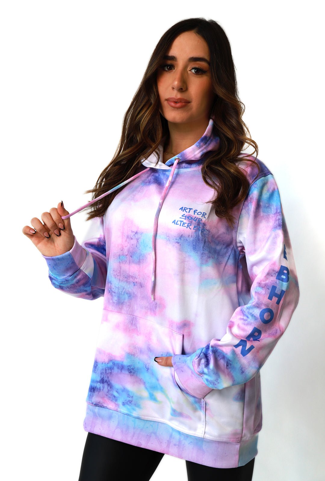 Lead The Pack Tie-Dye Pull-Over Hoodies - REBHORN DESIGN