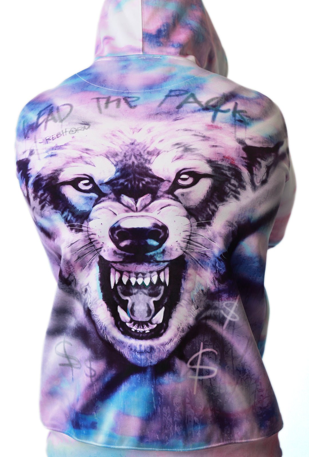 Lead The Pack Tie-Dye Pull-Over Hoodies - REBHORN DESIGN