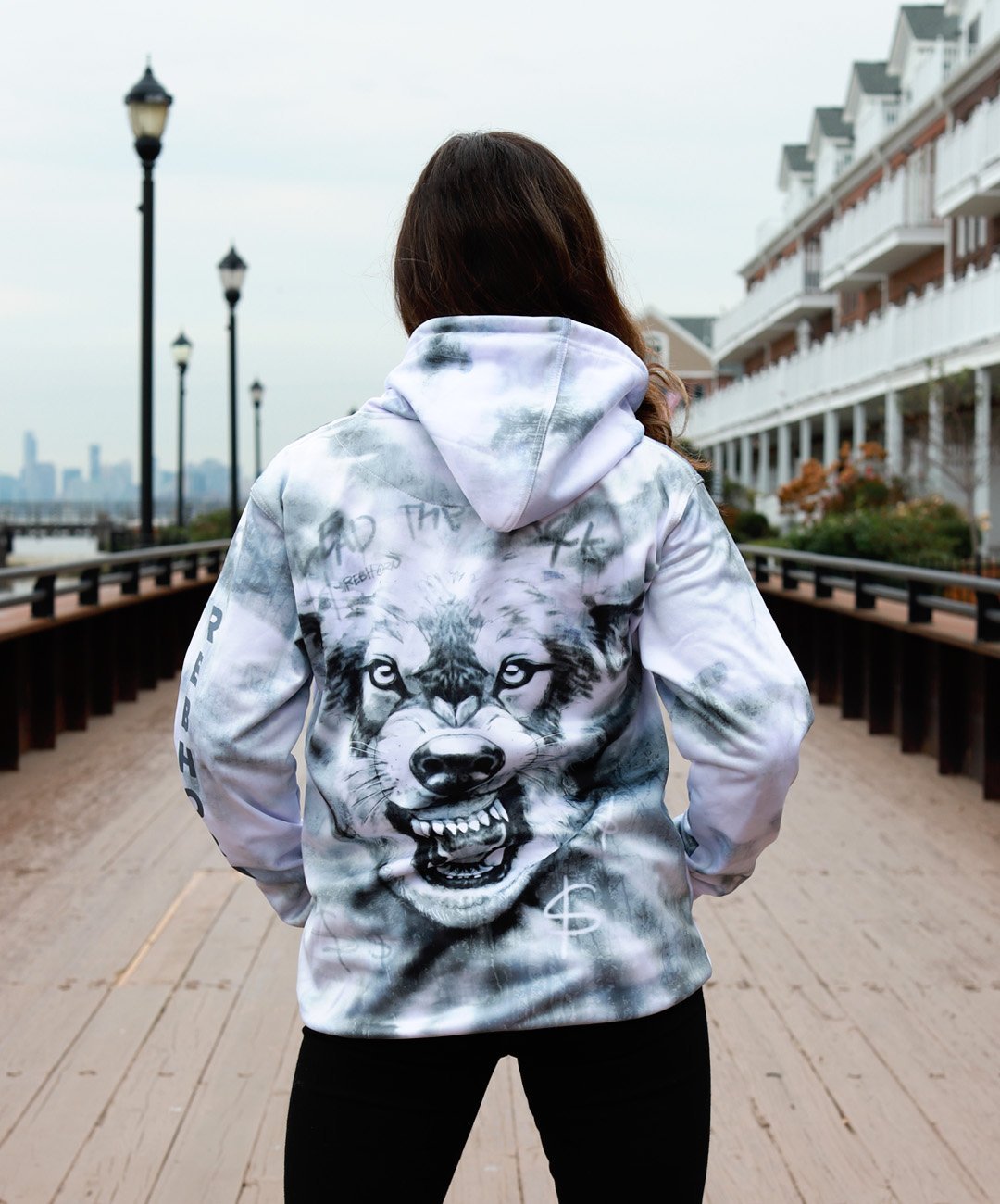 Lead The Pack Tie-Dye Pull-Over Hoodies - REBHORN DESIGN